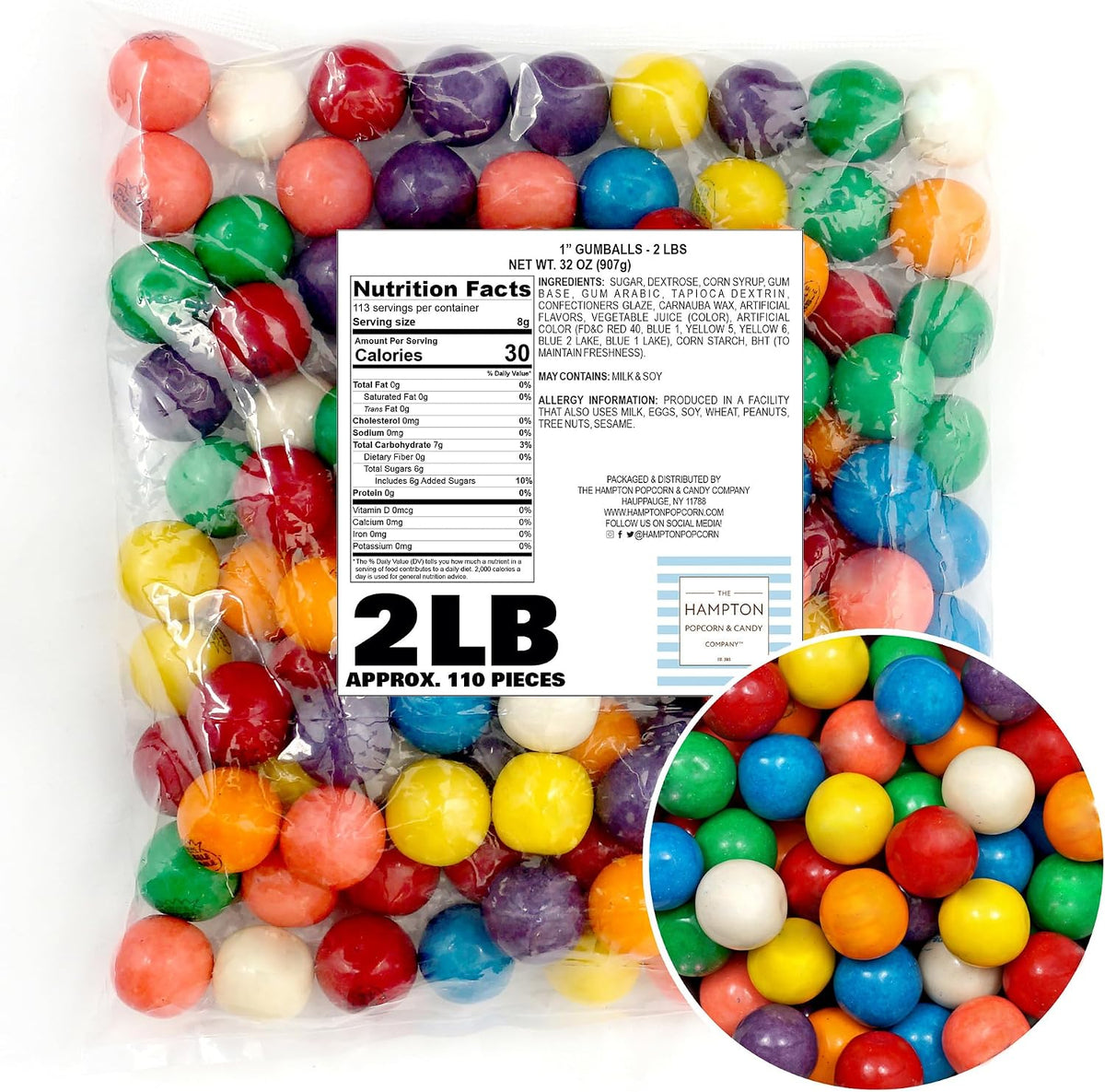 Gumballs for Gumball Machine, 0.5 Inch Mini Gumballs, Approx. 560 Pieces, 2lb Bulk Bag, Bubble Gum Balls Assorted Fruit Flavored Bubble Gum, Gumball Machine Refills - Image 10