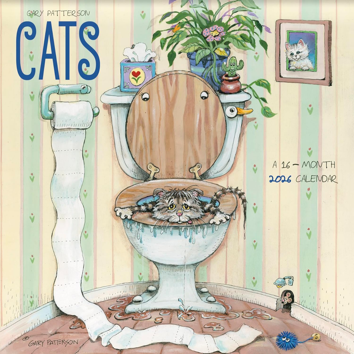 2026 Gary Patterson - Cats Wall Calendar - Image 1