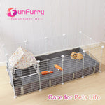 FunFurry cage liner folded showing grey interior