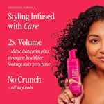 Grande Cosmetics volumizing hair mousse product texture swatch