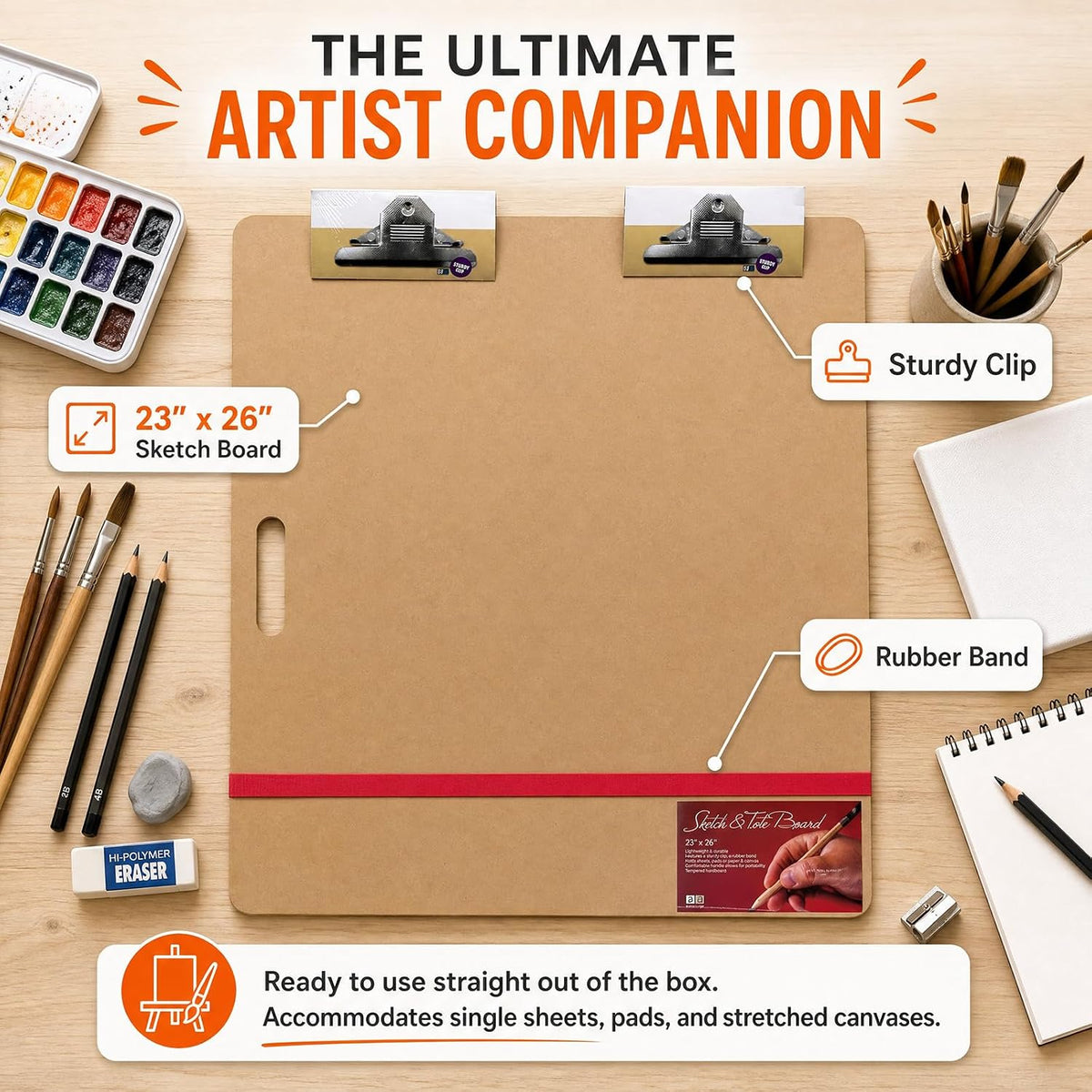 Art Advantage tempered hardboard surface detail