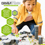 Assembled Ravensburger GraviTrax track layout action shot