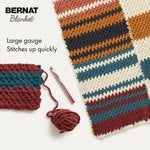 Two pack Bernat polyester yarn balls stacked together
