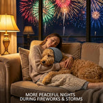 Mctoury calming hood for fireworks and thunderstorms