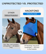 HackFond horse mask darted eye mesh construction