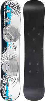 Emsco Group ESP Graffiti Kids Snowboard front view showing graphic deck