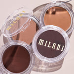 Close up of Milani bronzer compact side profile