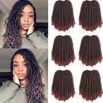 Xtrend 12 Inch 2 Packs Spring Twist Hair For Butterfly Faux Locks And Invisible Locs Short Crochet Braids Hair Synthetic Spring Curl Hair Extension For Women (1B#) - Image 11