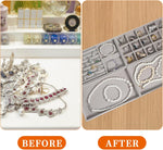 LLOUSSAK stackable jewelry organizer set arranged on a modern dresser surface.