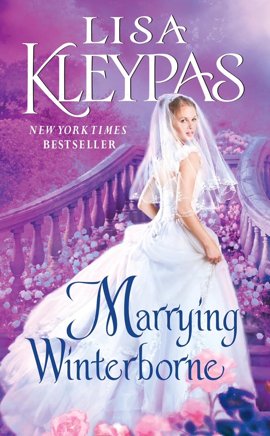 Lisa Kleypas Marrying Winterborne paperback novel front view.