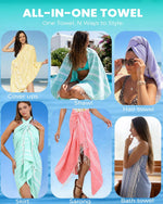 Antfuny 2-pack Turkish bath towel color set