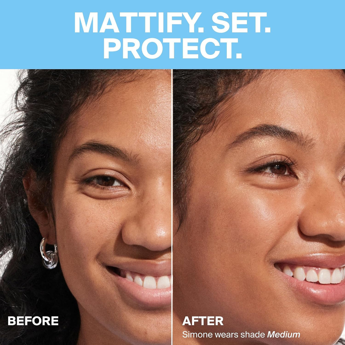 Supergoop medium shade powder open cap view