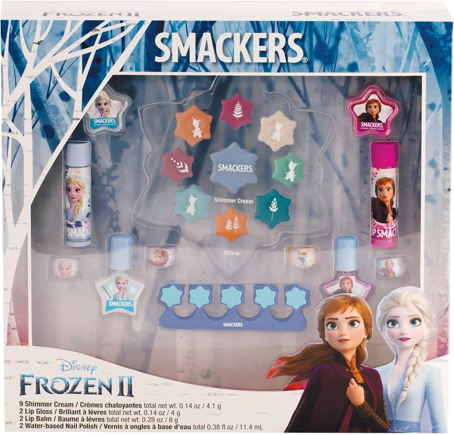 Lip Smacker Disney Frozen II Color Makeup Set front view packaging