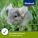 Authentic Vitakraft USA imported chinchilla reward snack blend texture details.