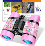 Funforfun pink unicorn binoculars for kids front view