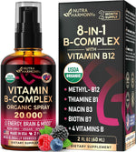 NutraHarmony USDA Organic Vitamin B-Complex bottle front view liquid supplement