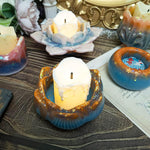 Funshowcase 3D mold set displayed with finished resin crafts