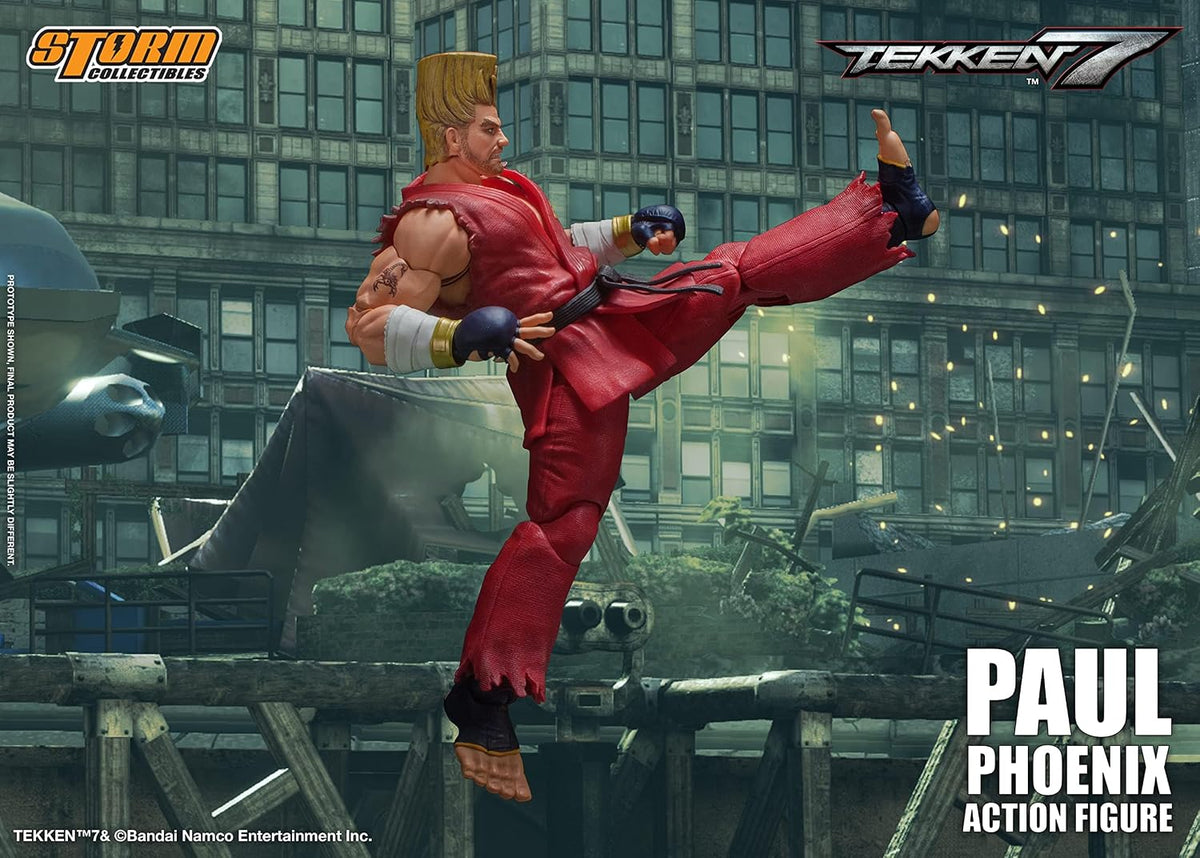 Storm Collectibles Tekken 7 Paul Phoenix figure side profile pose