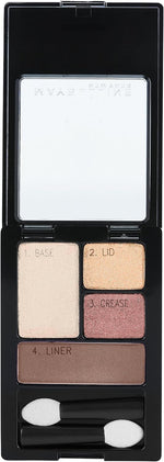 Back view of Maybelline Expert Wear Eyeshadow Quad packaging