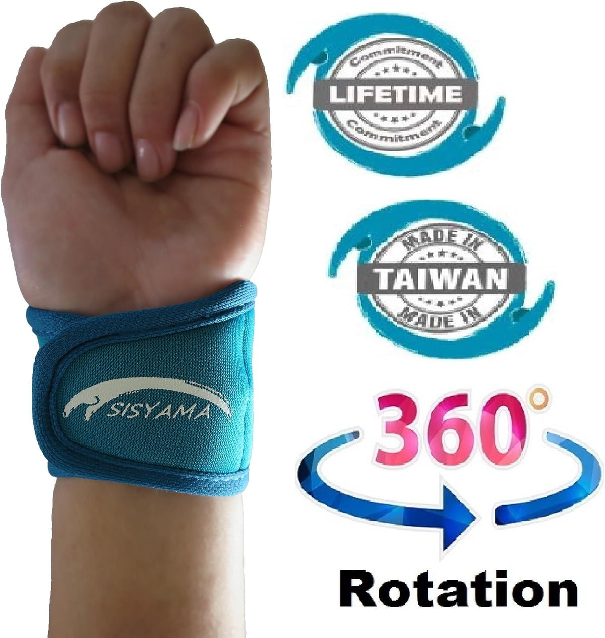Sisyama youth petite wrist support flexible fabric detail