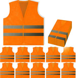 20 Pack, Yellow Reflective High Visibility Safety Vest, Hi Vis Silver Strip, Men Women, Work, Cycling, Runner, Construction (Mesh, 20)... - Image 11