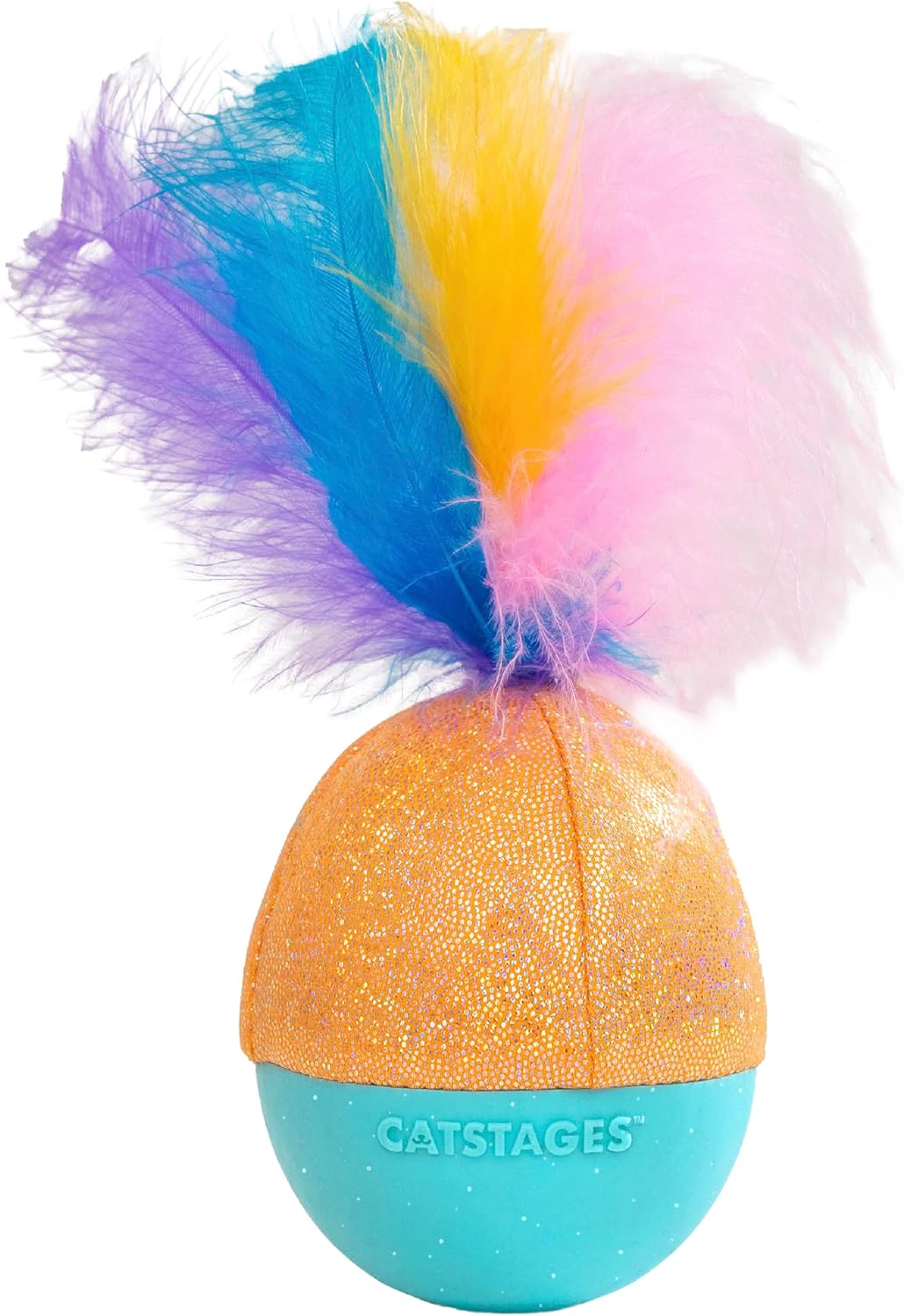 Catstages Whack N Wobble Ball front view interactive cat toy