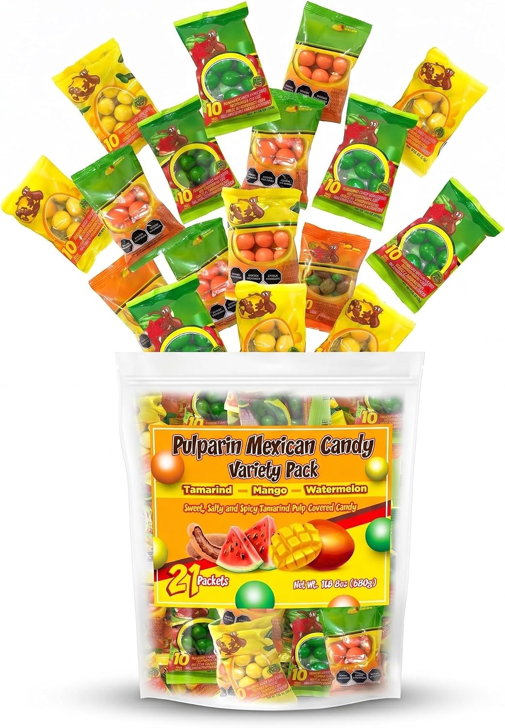 Tamarindo Dots Mexican Candy Variety Pack, 21 Packs of Spicy, Sweet, and Salty Tamarind Fruit Flavors (Tamarindo, Mango, Watermelon) - Image 9