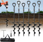 Phopich 18''/30" Long Ground Anchor, Heavy Duty Earth Anchors Ground Anchors Screw in Kit with T-Handle Hex Wrench for Camping Tent, Swing Sets, Securing Animals, Sheds, Trampoline - Image 10