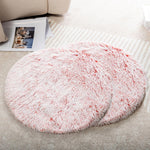 2PCS Round Plush Pet Mat Thin Style Pad Mat for Cats, Small Dogs, Rabbits, Guinea Pigs, Washable Soft Sofa pad, for Crate Cat Tree Tower Window Perch (White, Small (15.8inch) - 2pcs) - Image 13
