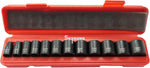 Cal-Hawk 3/8 inch drive impact socket set front view