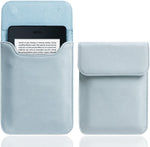 Walnew 6 inch Kindle sleeve front view in light blue