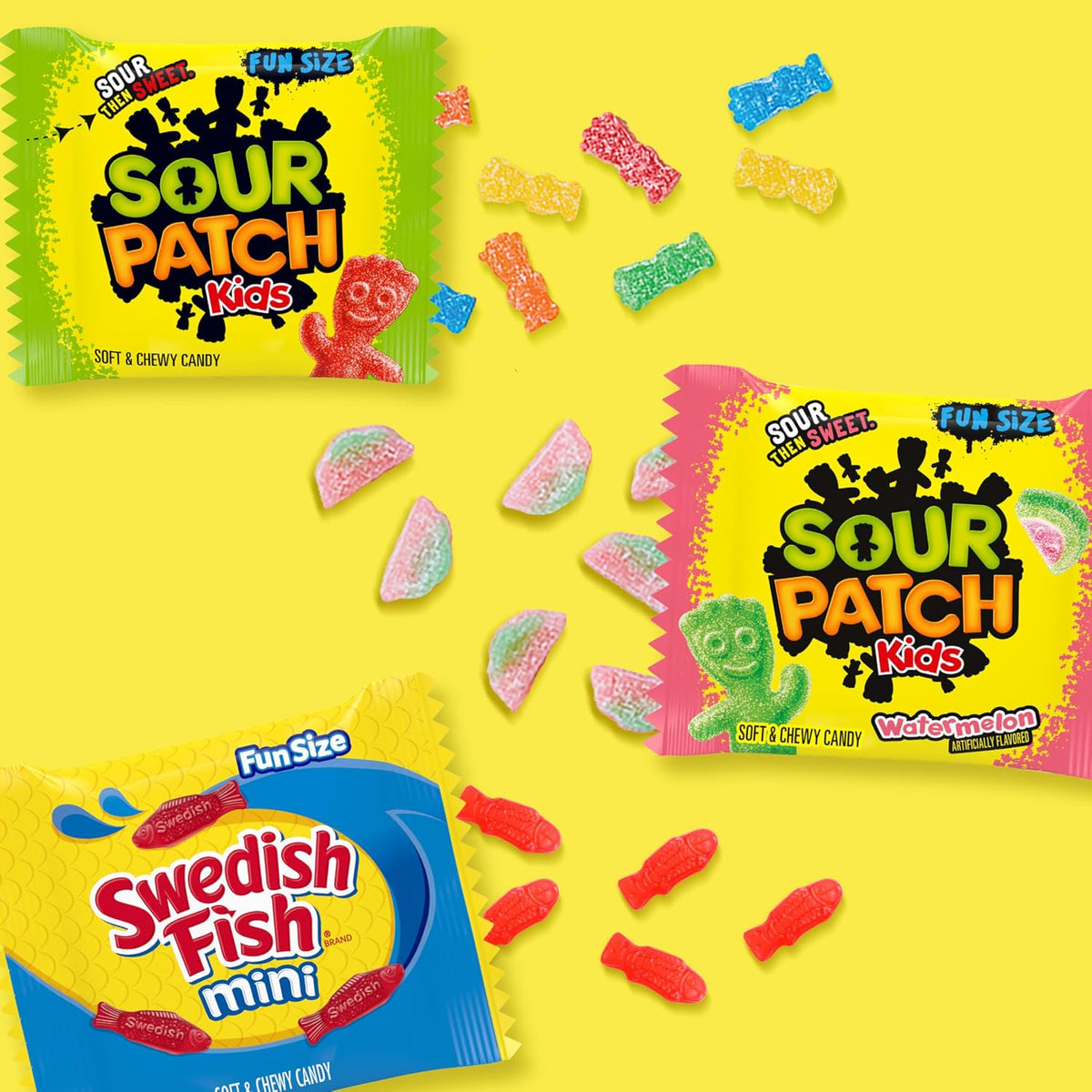 Bulk candy mix featuring eighty mini treat bags for parties and gatherings