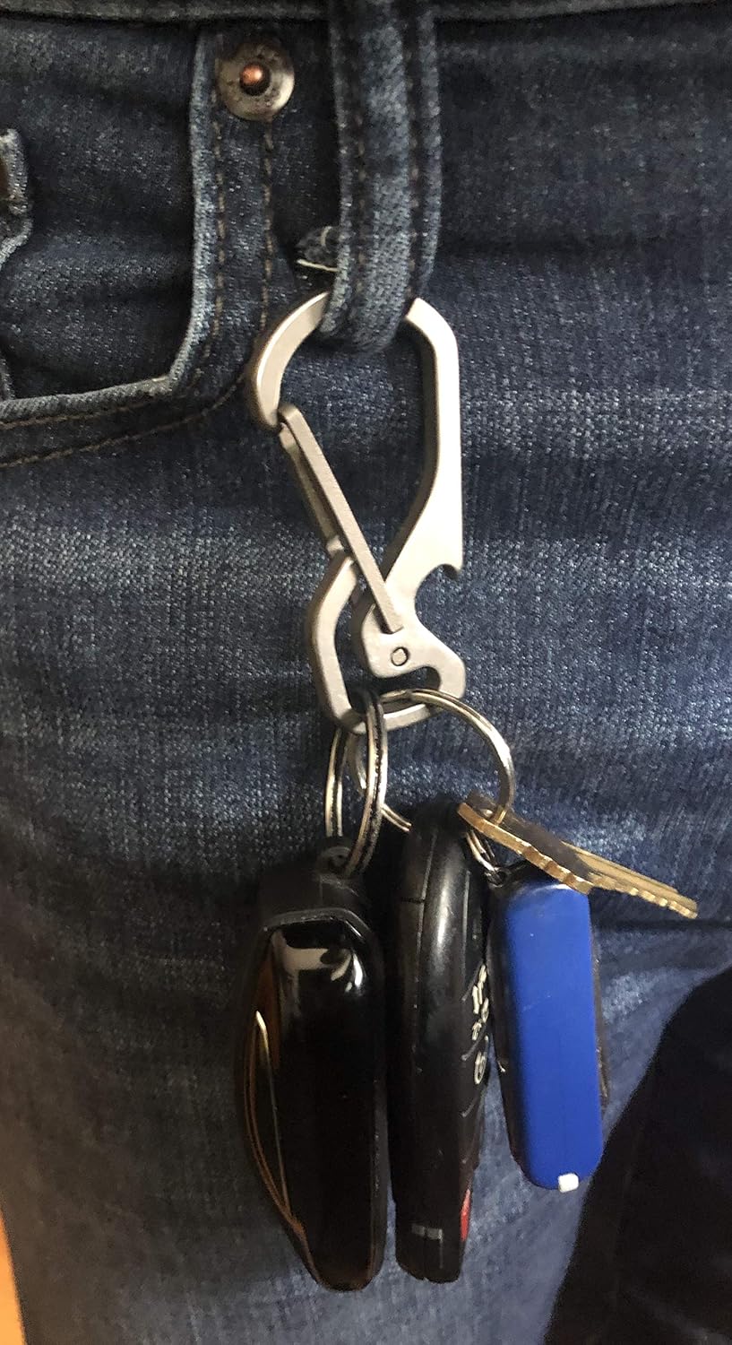 AllGear key holder clipped to outdoor gear and equipment
