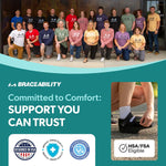 BraceAbility foot offloading shoe worn on foot