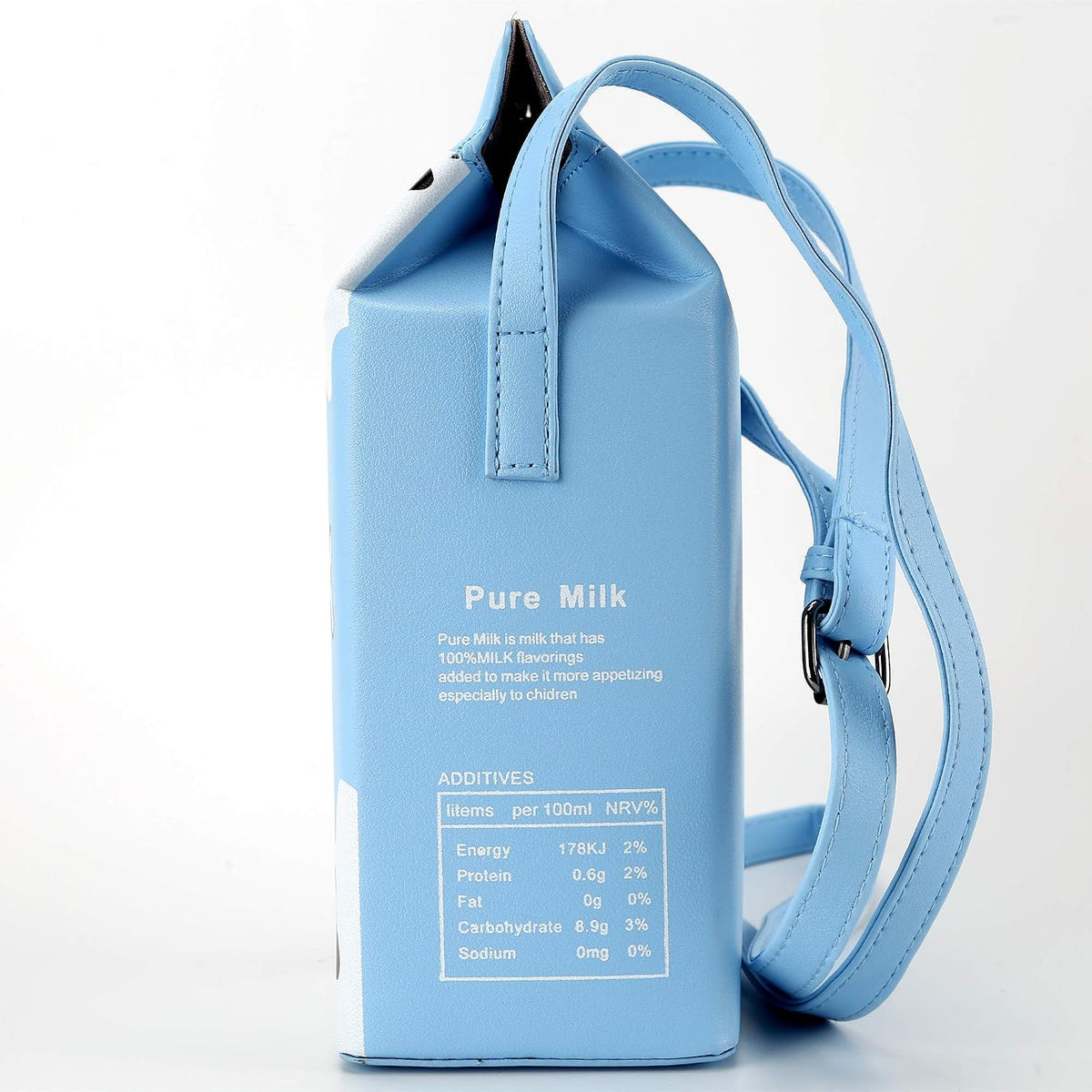 QiMing PU leather shoulder wallet back angle