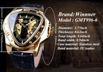 Forsining men fashion watch crown detail