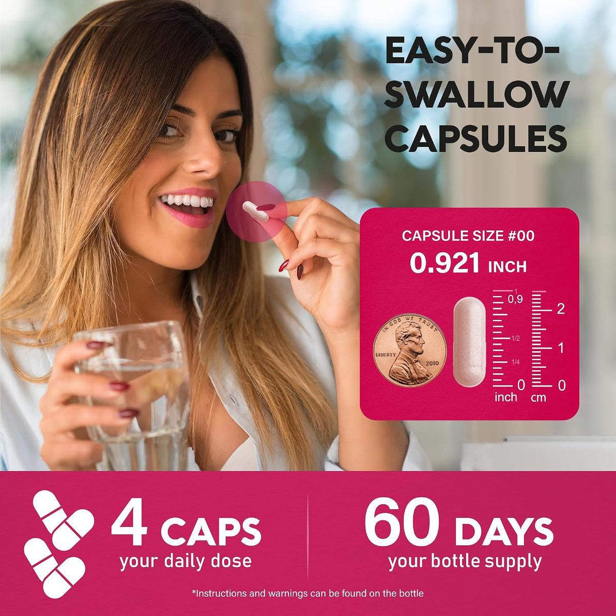 NutraHarmony 240 capsule bottle size comparison
