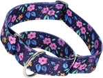 Martingale Dog Collar for Large/X-Large Dogs - Heavy Duty 1.5" Military Grade Nylon Collar with Red Daisy Floral Design, No-Slip Adjustable Training Collar Durable & Stylish (L) - Image 13