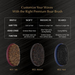 Red by Kiss wave brush packaged for travel