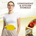 Hufflepuff crossbody bag worn model shot