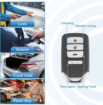 X Autohaux proximity key fob showing button layout and silver trim