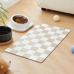 Ralxion checkered dog feeding mat front view