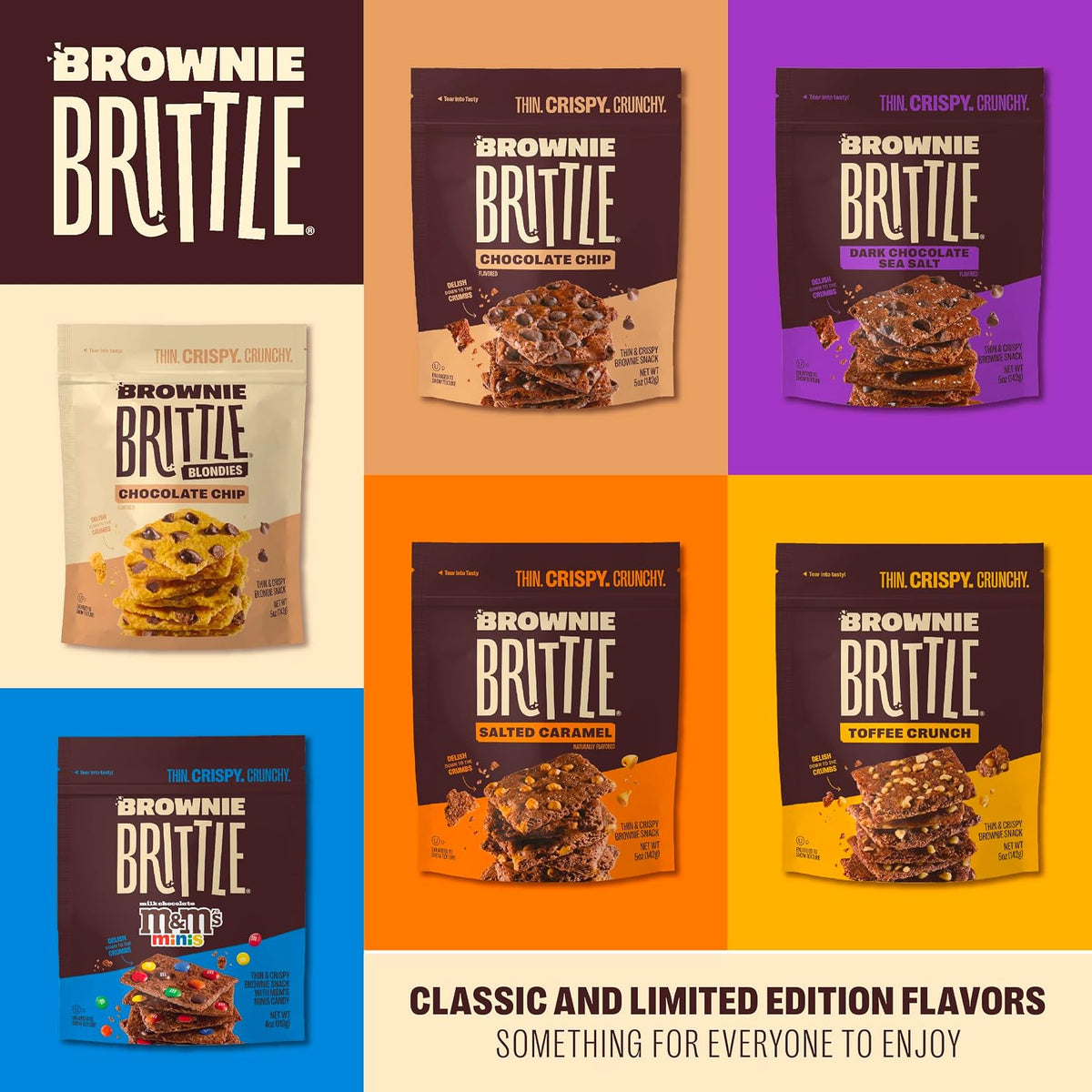 Crumbled chocolate chip cookie brittle used as an ice cream topping.