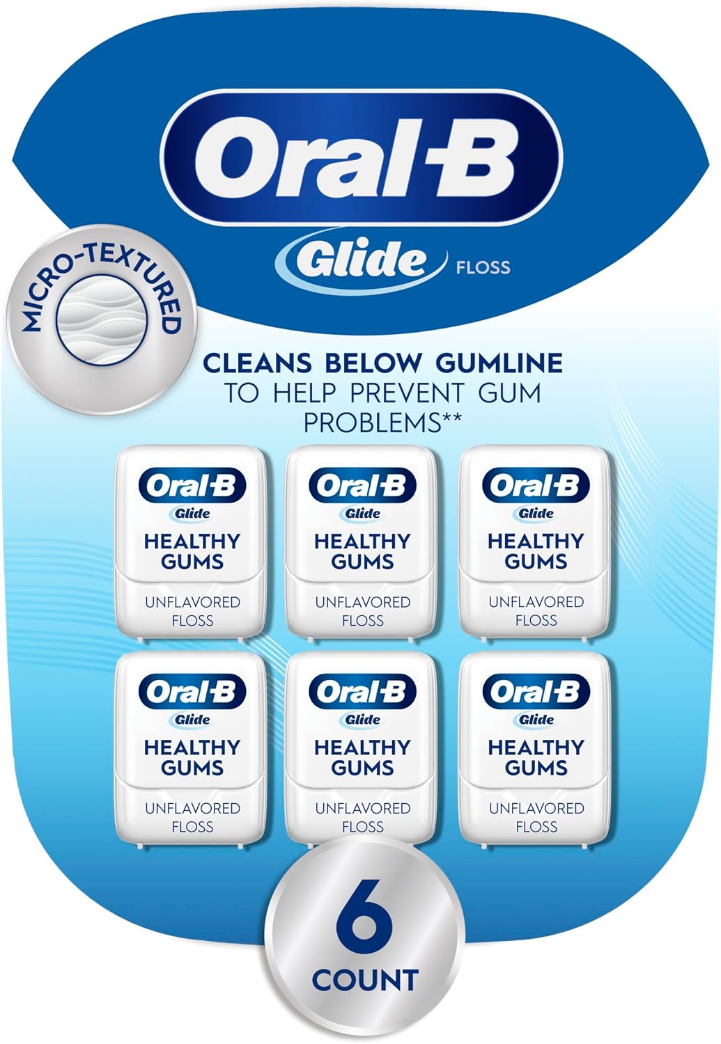 Oral-B Glide Deep Clean Cool Mint Dental Floss, Value 2 Pack (40m Each) - Image 13
