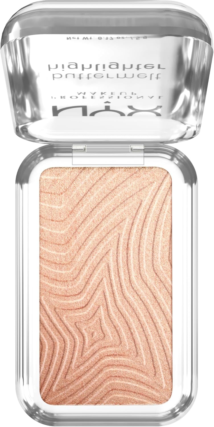 NYX PROFESSIONAL MAKEUP Buttermelt Highlighter, Powder Highlighter Makeup, With Up to 12H Wear and High Impact Glow - 10 Glaze It Butta (Light Bronze) | Creamy melting texture, 12h non-transfer hold, holographic iridescent finish, vegan formula - Image 11