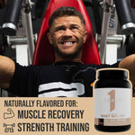 Rule 1 dark chocolate protein mixed in a shaker bottle