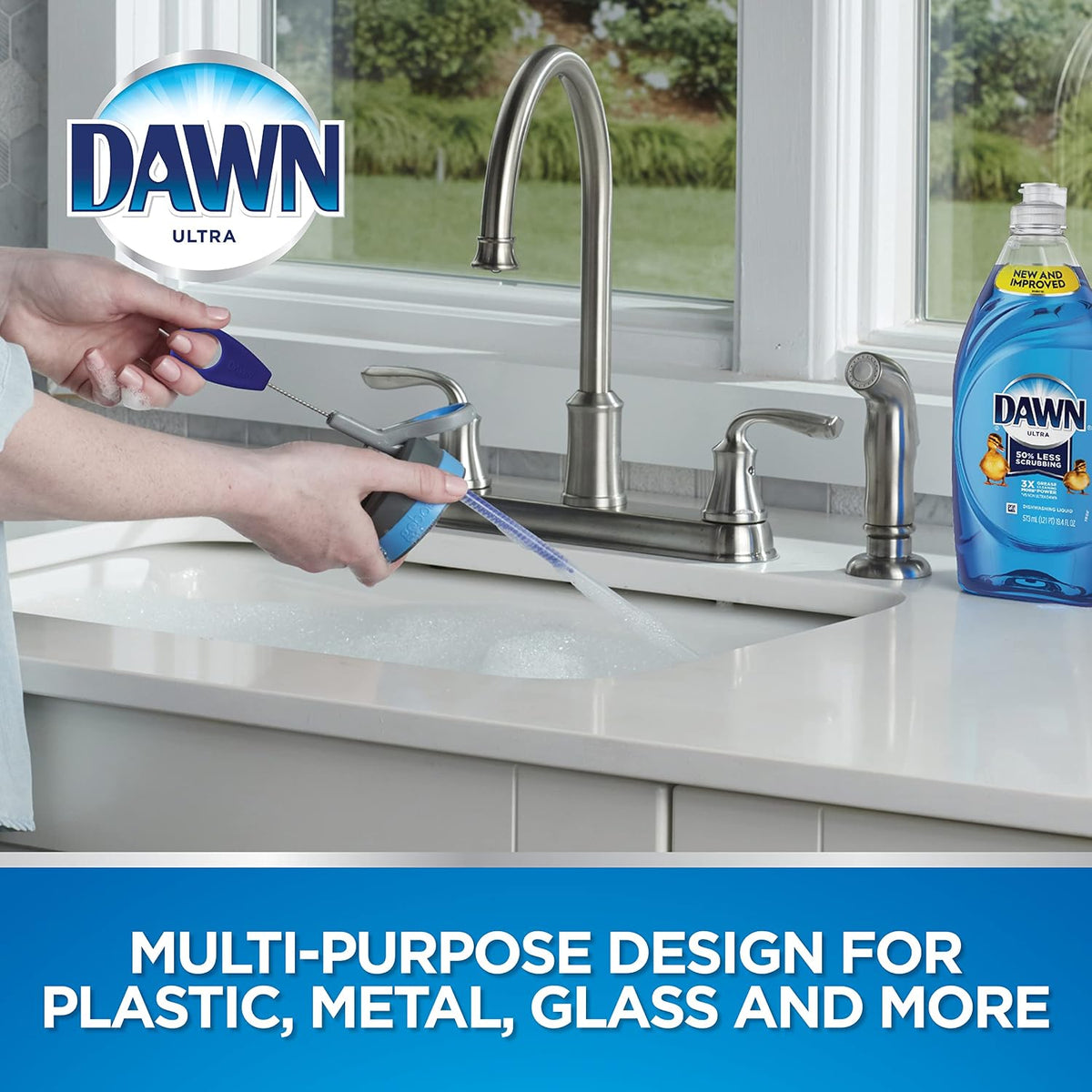 Dawn 4 pack straw brush set angled display