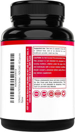 Back label of Dorado Nutrition Berberine supplement showing ingredients