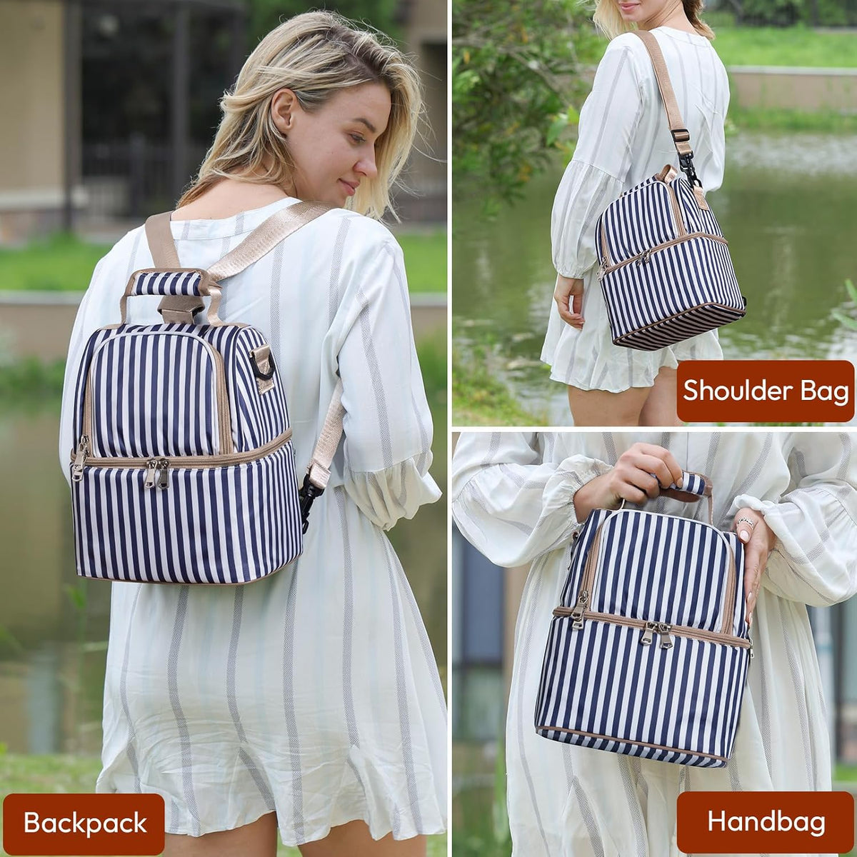 NCVI waterproof breastmilk bag interior lining detail