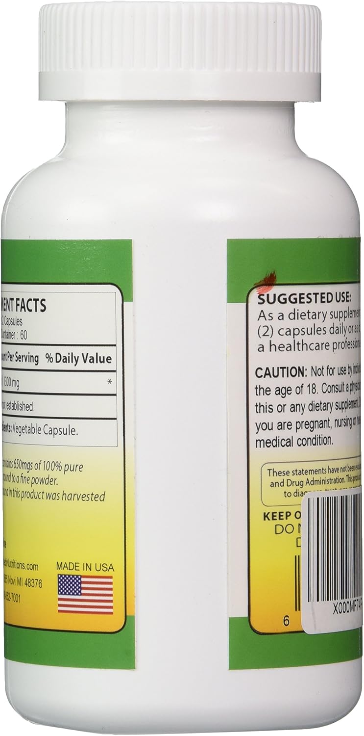 Graviola 100% Pure Graviola 1300mg Per Servings 120 Capsules Per Bottle (Annona muricata) - Image 3
